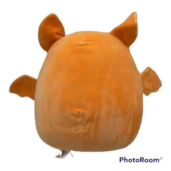 Squishmallow Tangie Vampire Bat 12” Halloween Orange Bat Plush Foil Belly Fangs